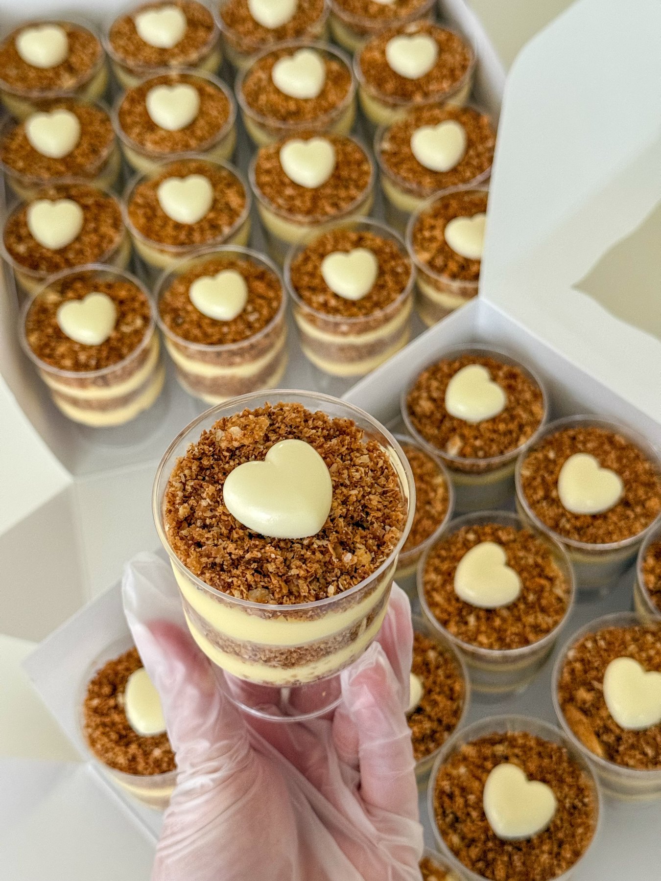 crispy creamy Napoleon dessert cups near Naperville IL